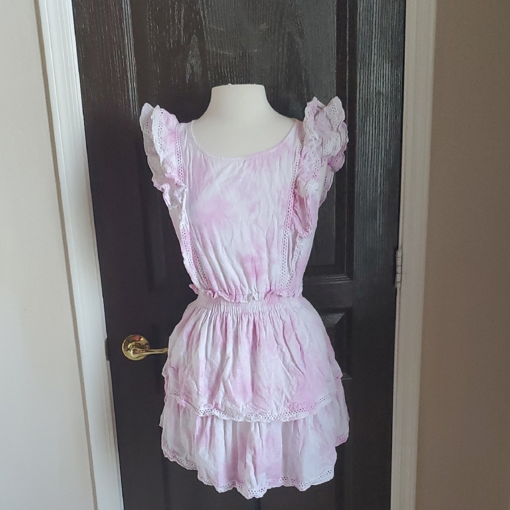 BB Dakota Pink Ruffle Dress
